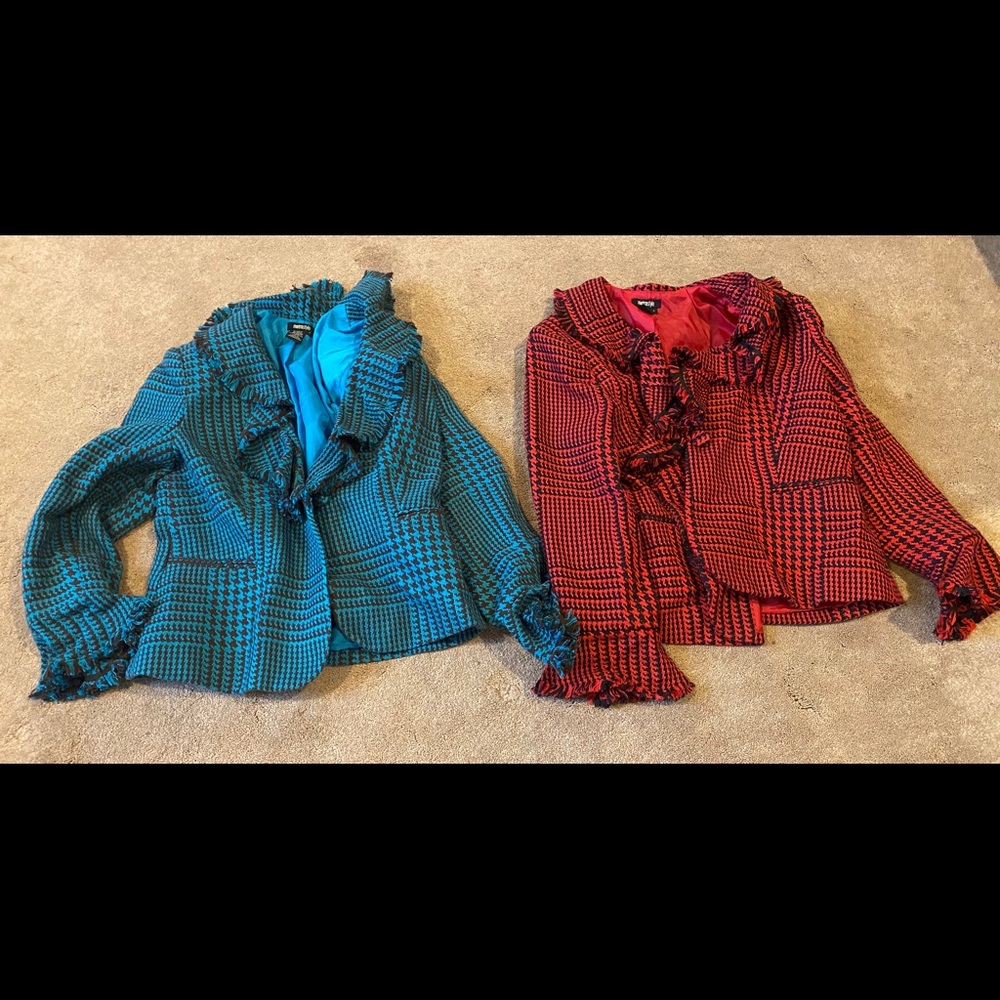 Women’s tweed blazers size 16 set of 2